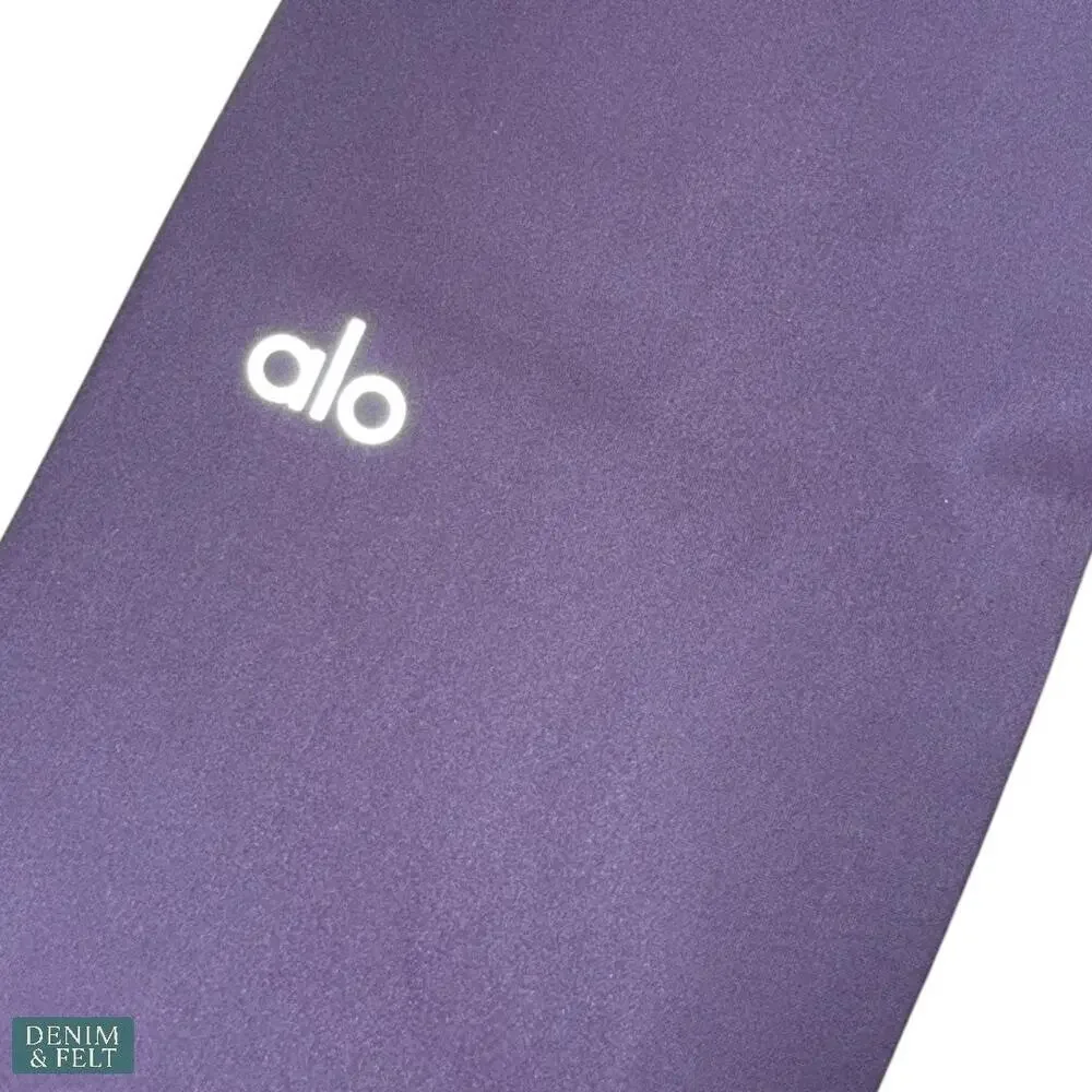 NEW Alo Yoga High-Waist Ripped Leggings Purple Workout Gym Lounge‎ Pants Size SM